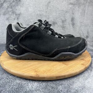 KURU Chicane Shoes Men Size 8 Black Suede Trail Walking Comfort Orthotic Support